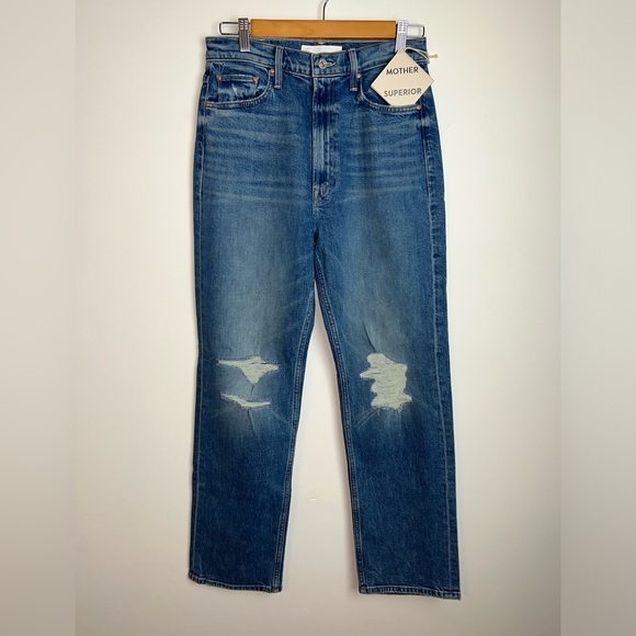 MOTHER SUPERIOR High Waisted Study Hover Jeans - Picture 2 of 8